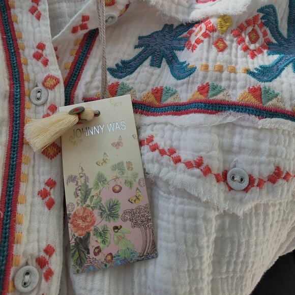 NWT Johnny Was Toyah Blouse Size M - Picture 7 of 9